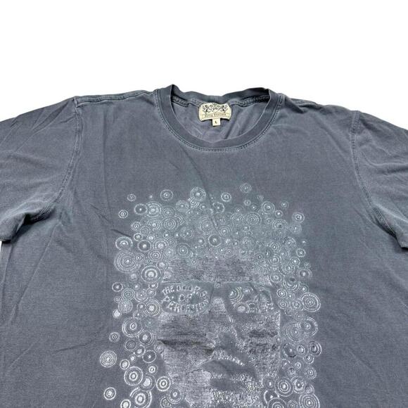 Vintage Juicy Couture Graphic Face Tee Washed Black T-Shirt Size Large Rare Y2K - Picture 4 of 8